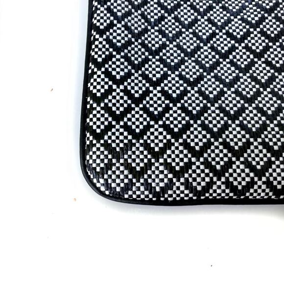 Ralph Lauren Black & White Woven Clutch Wristlet Organizer Pouch | Designer Gift - Picture 6 of 11